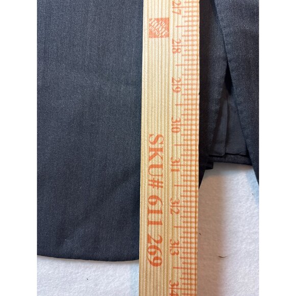 Ralph Lauren Purple Label Mens Grey Pinstripe Two-Button Suit Jacket 46 - Picture 5 of 14